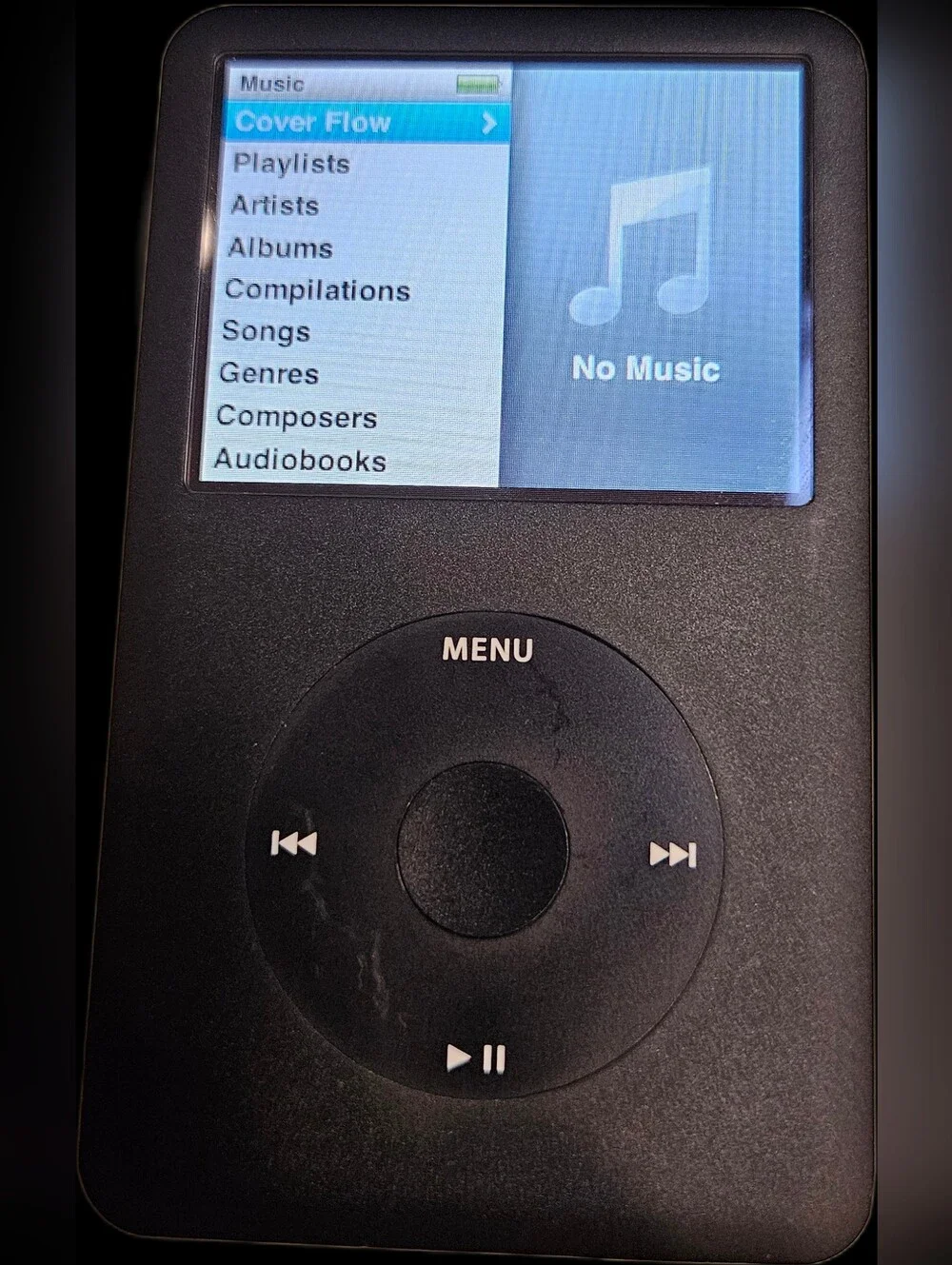 Apple iPod Classic Black Portable MP3 Player 160gb 6th Generation
